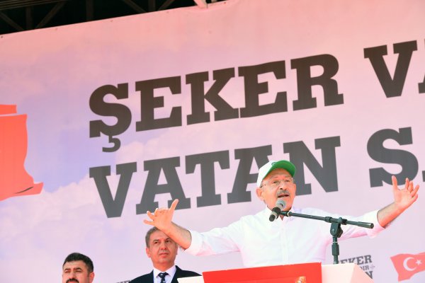 CHP'nin Çorum'daki şeker mitinginden kareler