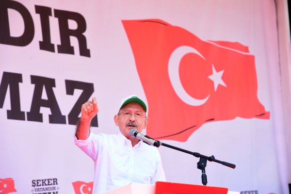 CHP'nin Çorum'daki şeker mitinginden kareler