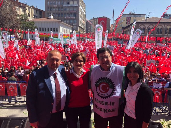 CHP'nin Çorum'daki şeker mitinginden kareler