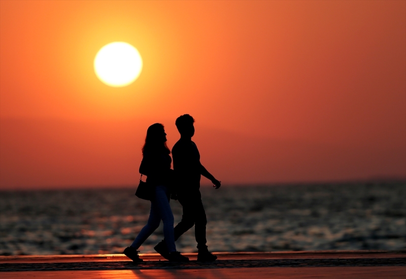 İzmir'de gün batımı