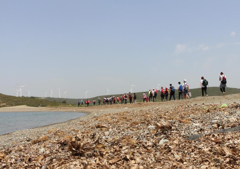 İzmir'in dağlarında Ata'ya saygı yürüyüşü