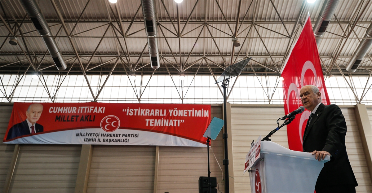 MHP Lideri Bahçeli İzmir'de