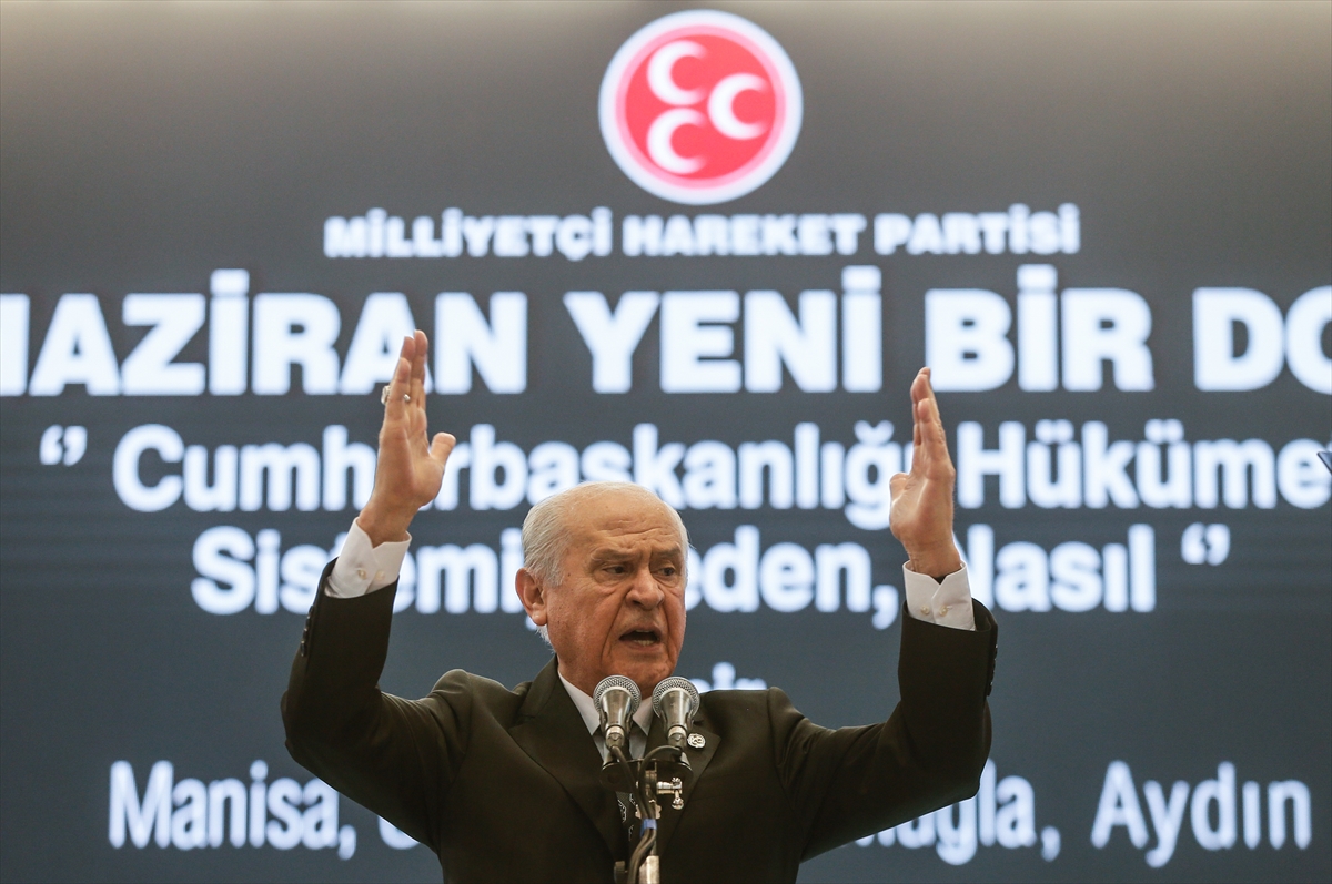 MHP Lideri Bahçeli İzmir'de