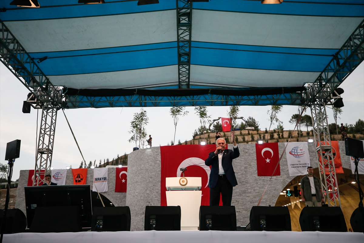 Başbakan Yıldırım Sabuncubeli Tünelleri'ni açtı