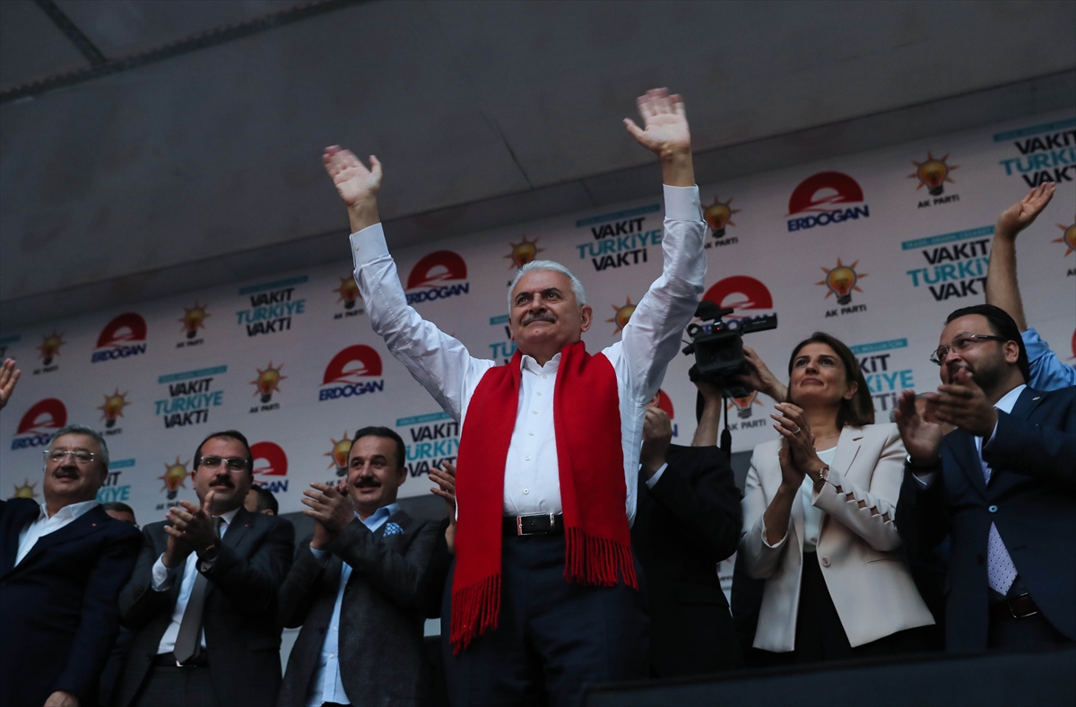 Başbakan Yıldırım'ın Bayraklı mitingi