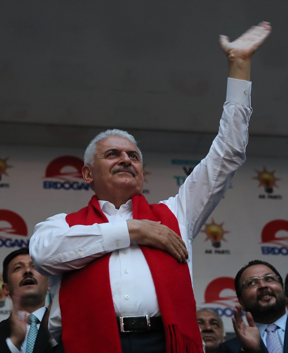 Başbakan Yıldırım'ın Bayraklı mitingi