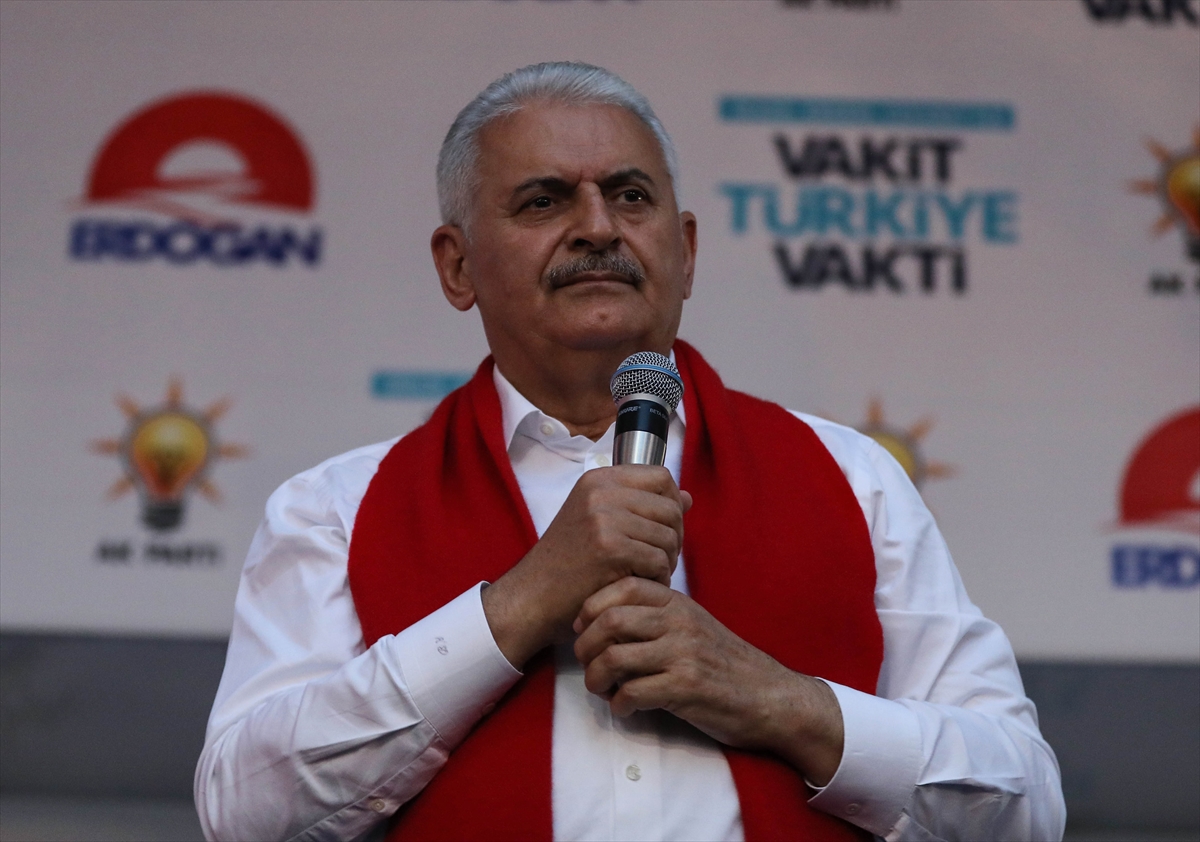 Başbakan Yıldırım'ın Bayraklı mitingi