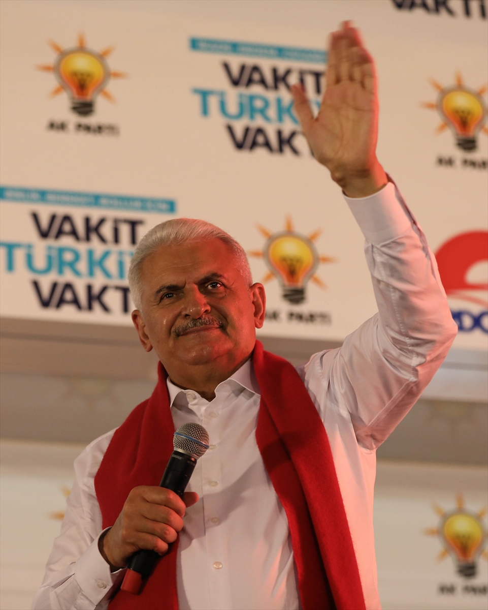 Başbakan Yıldırım'ın Karabağlar mitingi