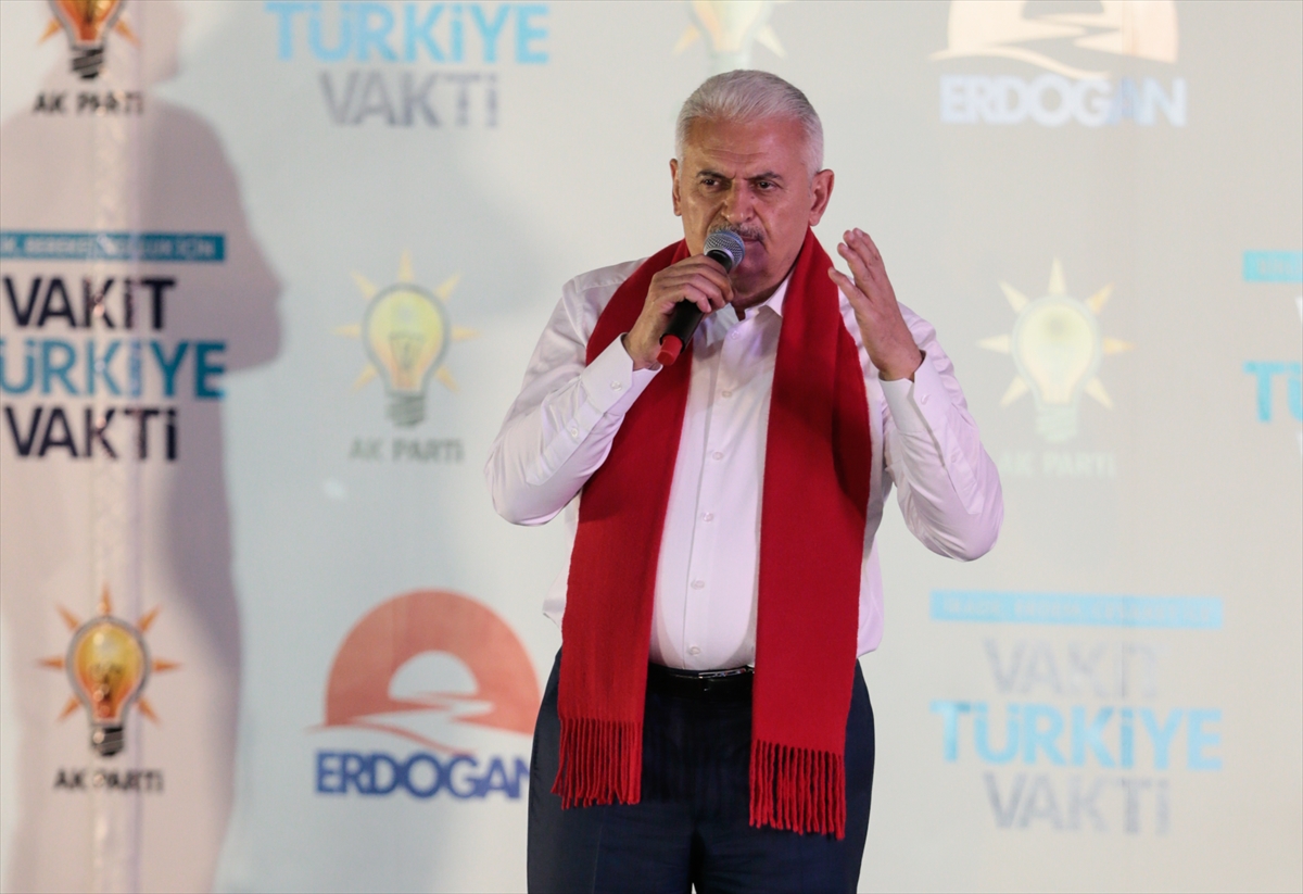 Başbakan Yıldırım'ın Karabağlar mitingi