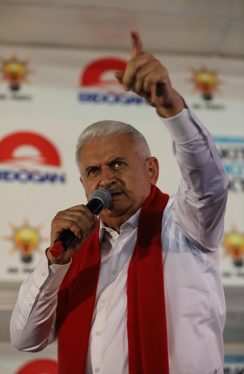 Başbakan Yıldırım'ın Karabağlar mitingi