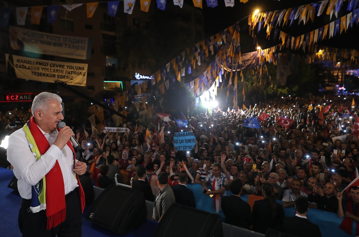 Başbakan Yıldırım'ın Buca mitingi