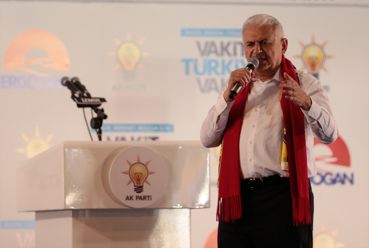 Başbakan Yıldırım'ın Buca mitingi