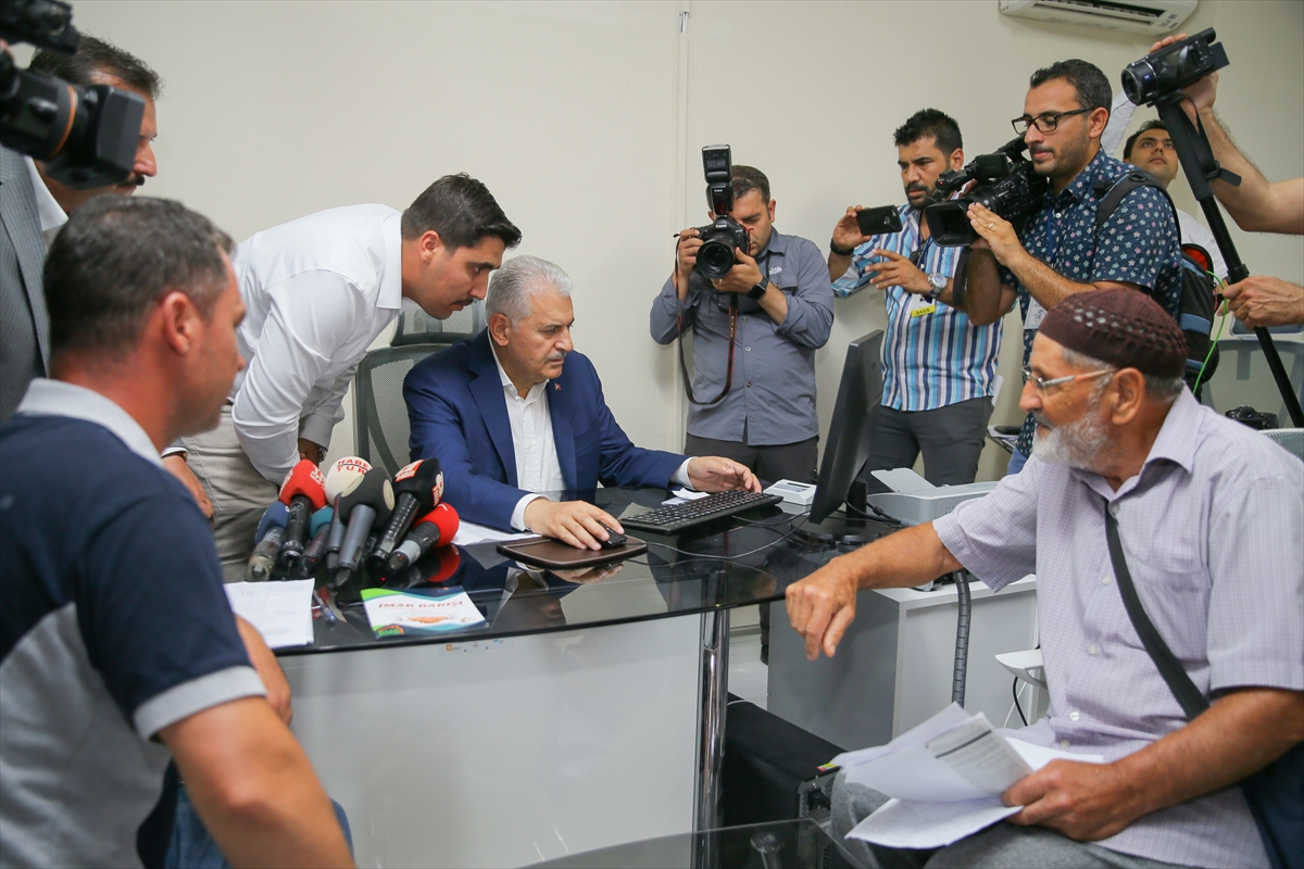 Başbakan Yıldırım Menderes'te