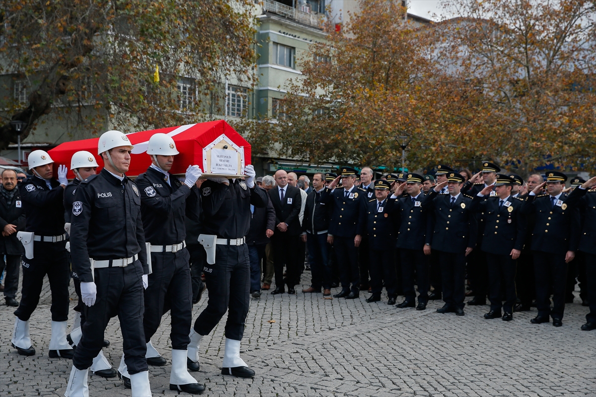 Şehit polise acı veda...