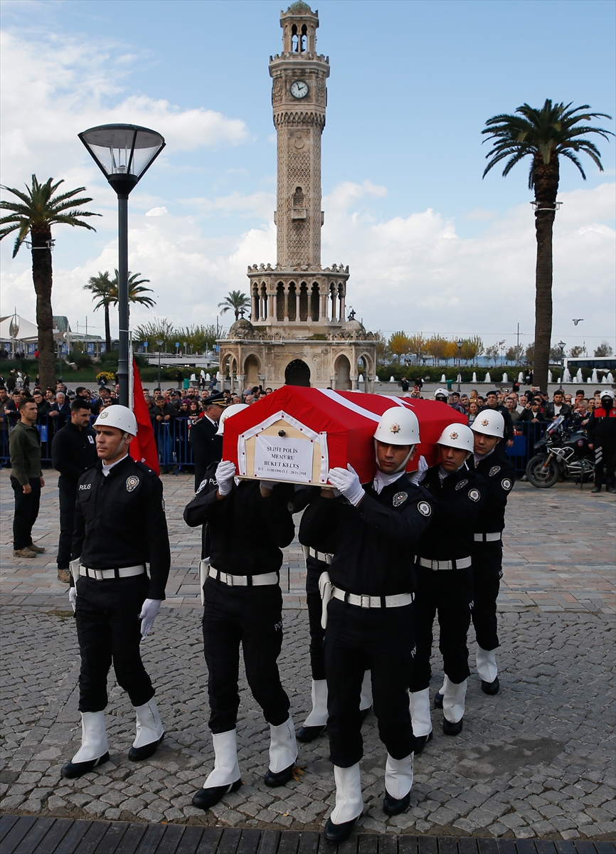 Şehit polise acı veda...