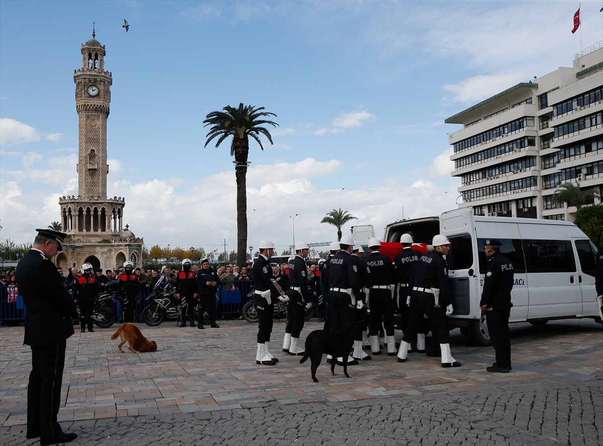 Şehit polise acı veda...