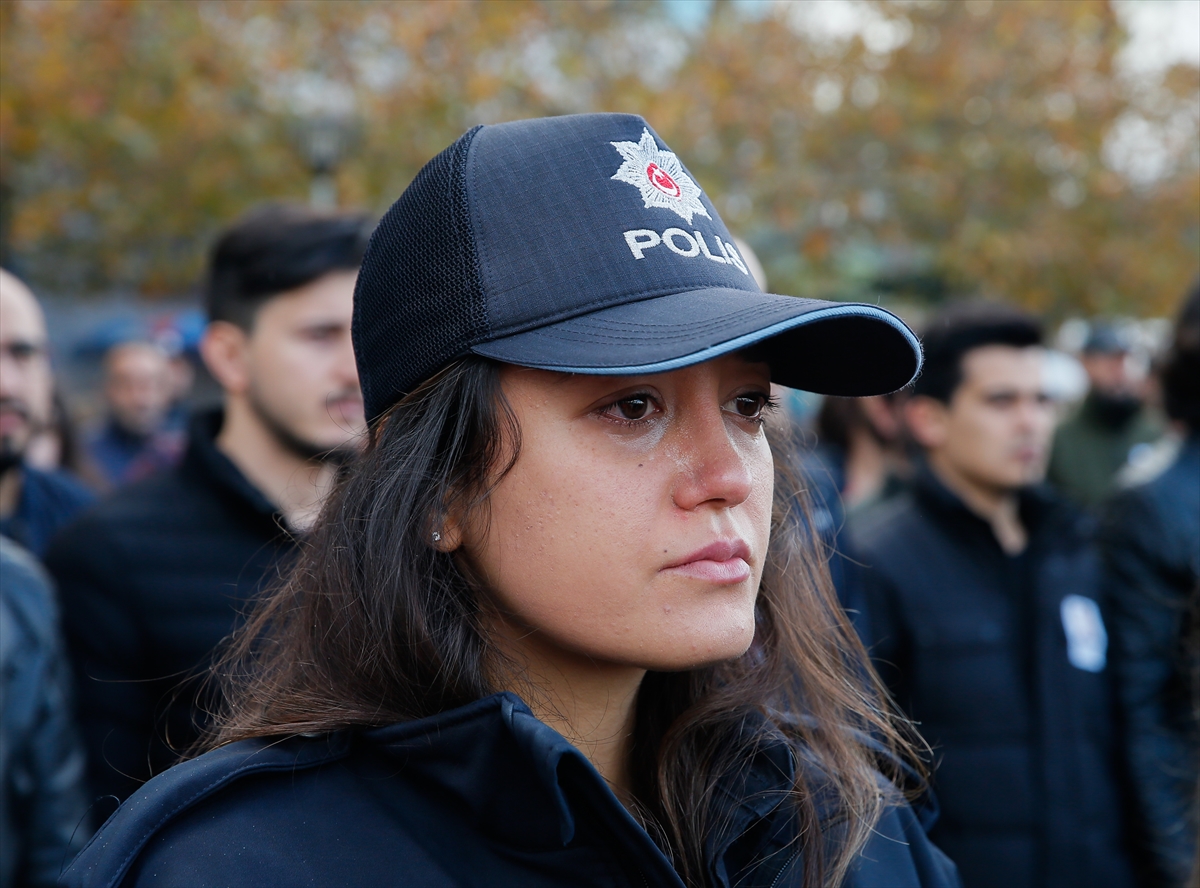 Şehit polise acı veda...