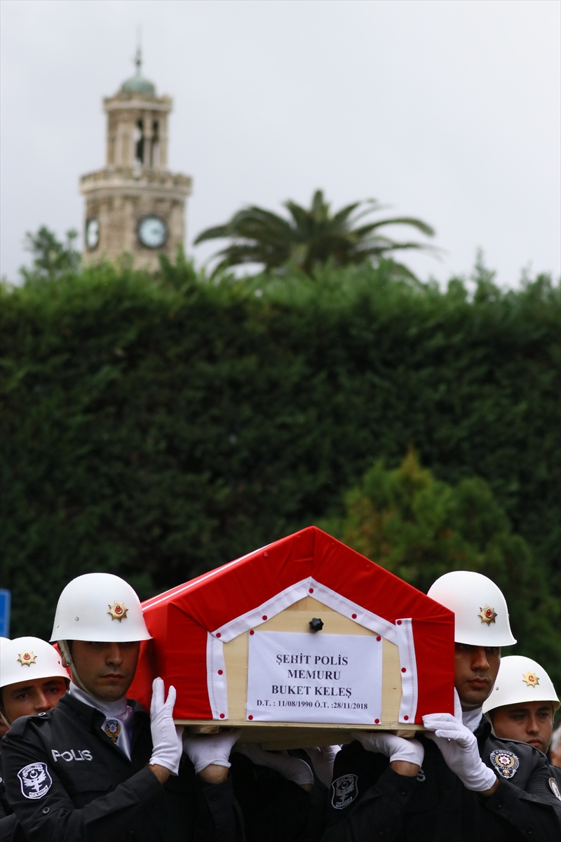Şehit polise acı veda...