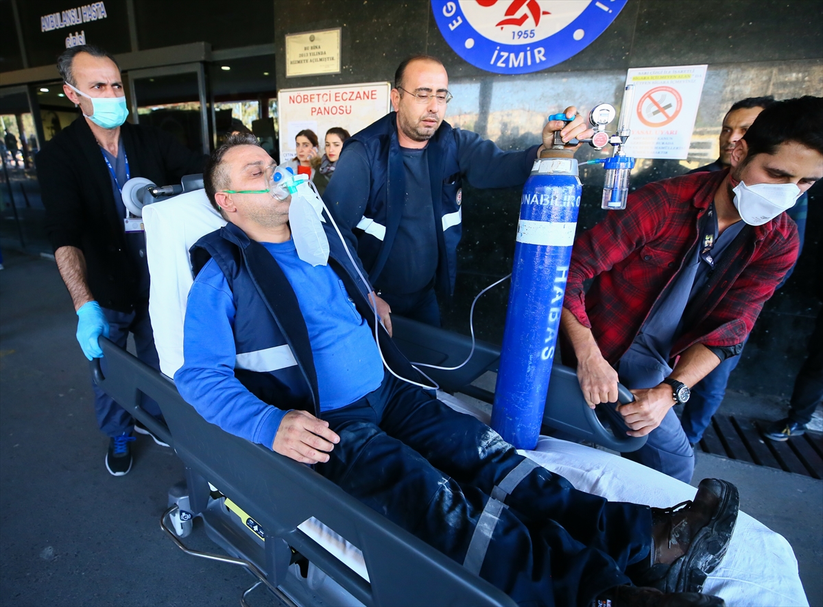 İzmir'de hastanede yangın paniği