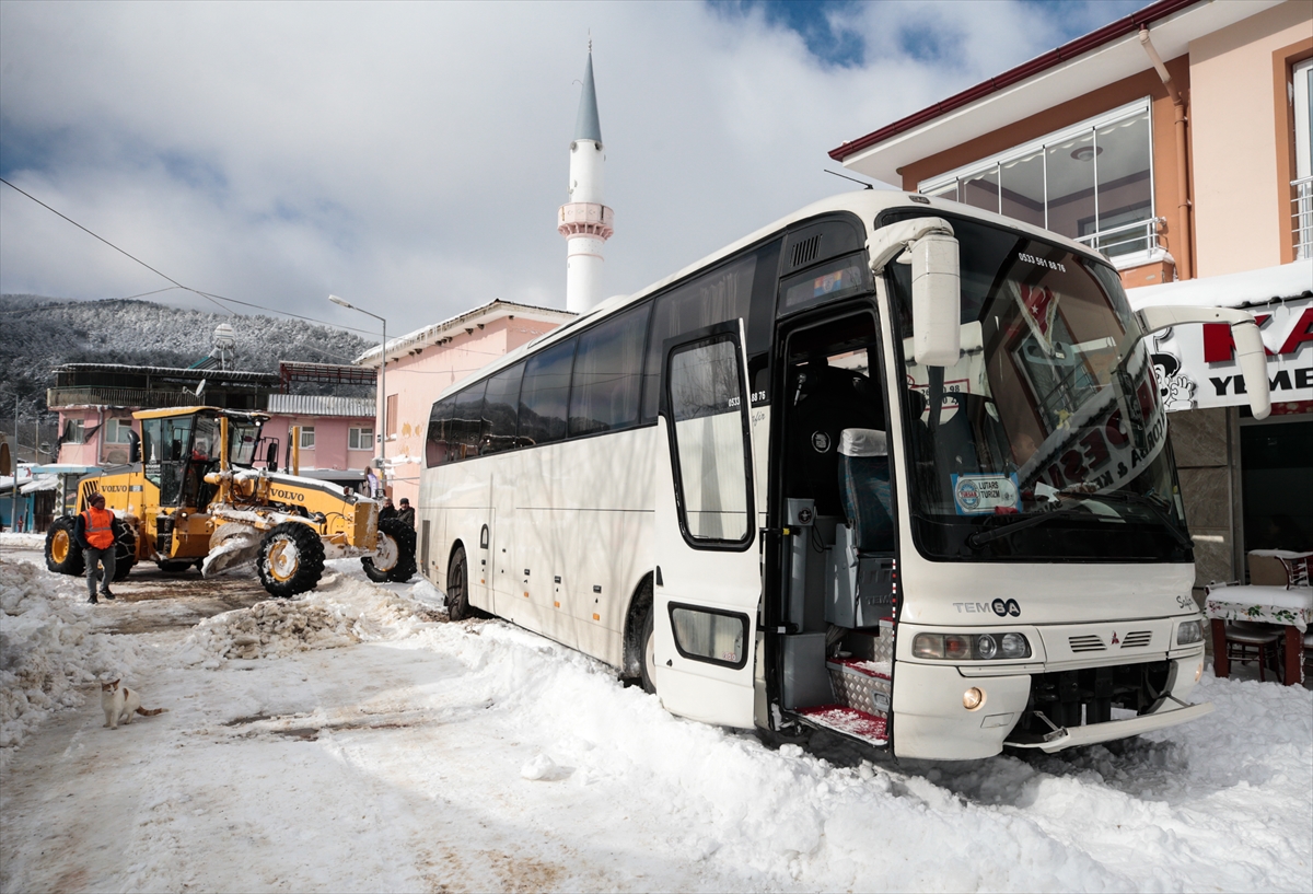 İzmir'den kar manzaraları
