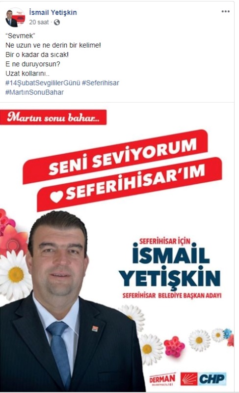 Adaylardan romantik sloganlar
