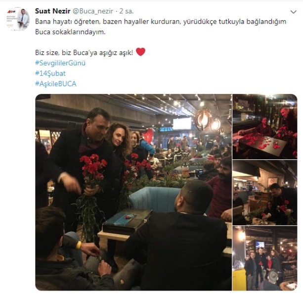 Adaylardan romantik sloganlar