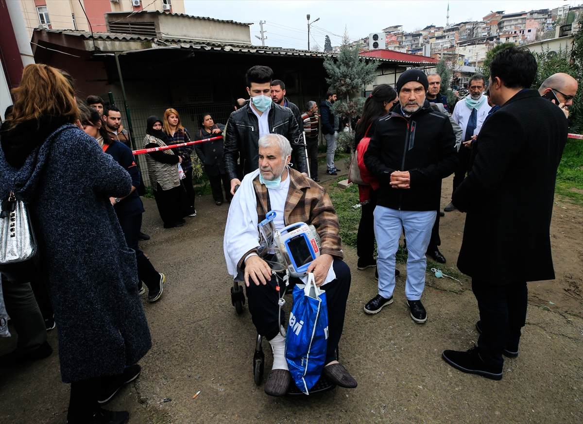 Tepecik Hastanesi'nde yangın paniği