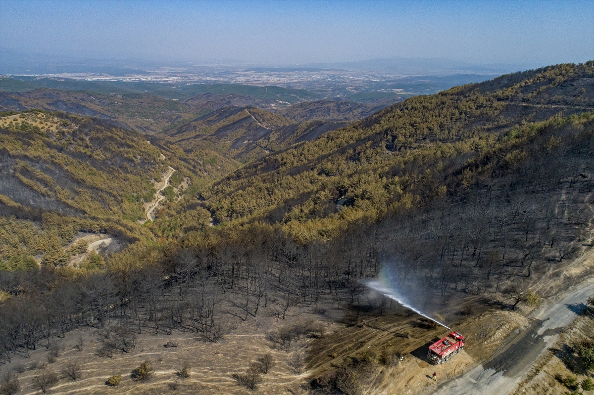 Yangın bitti 'nöbet' devam ediyor!