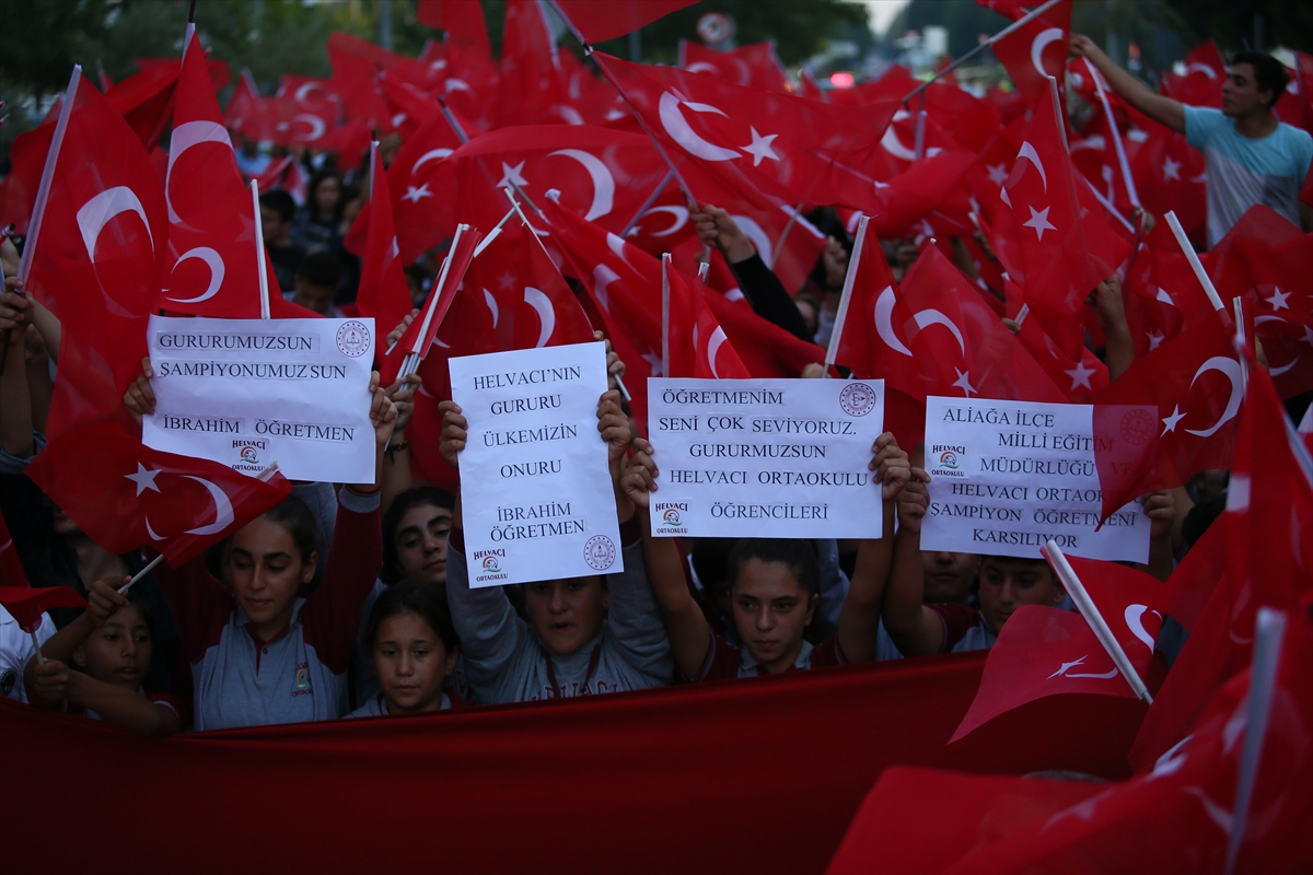 Olimpiyat gururlarına muhteşem karşılama