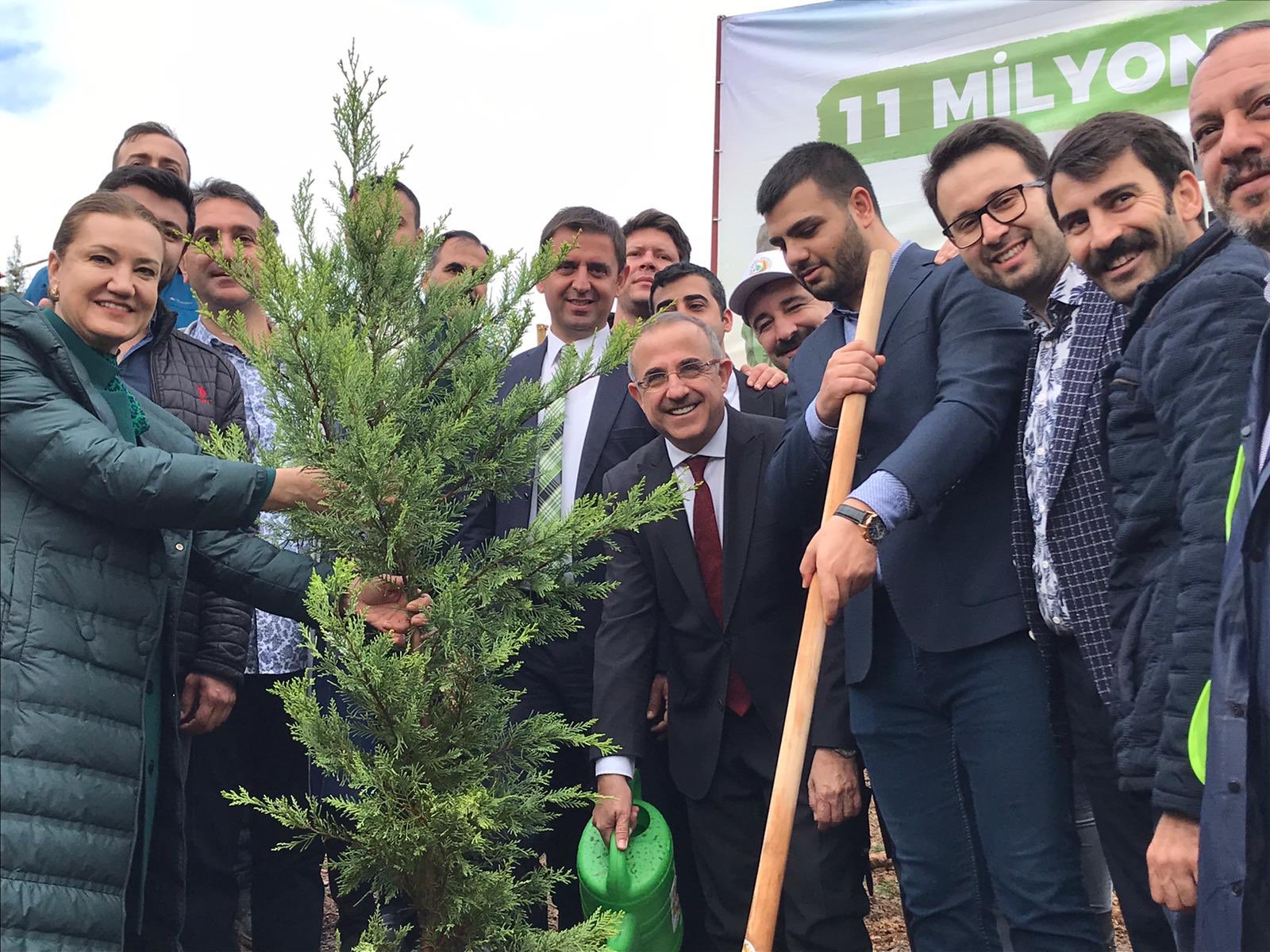 İzmir'de fidanlar toprakla buluştu