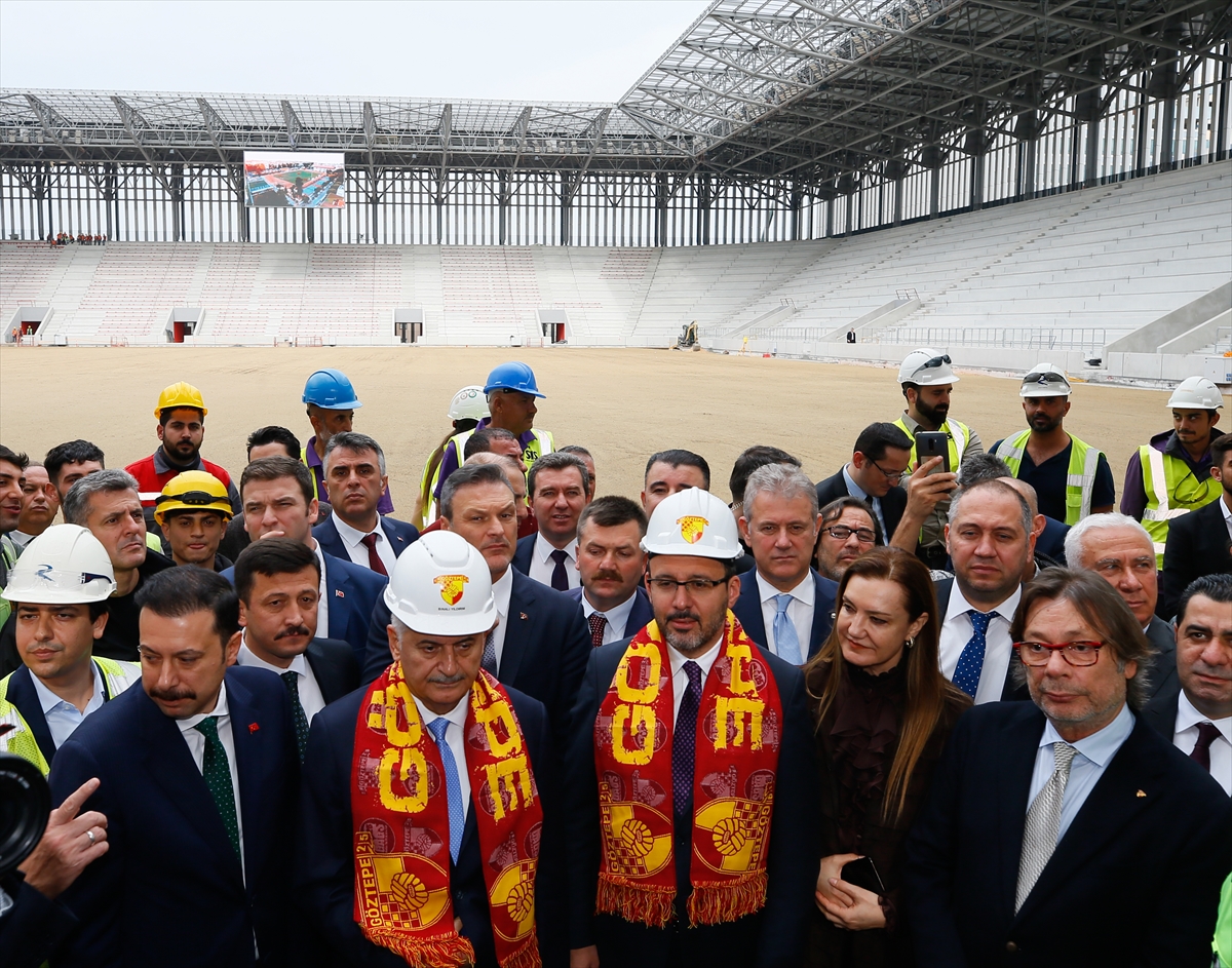 Binali Yıldırım Göztepe Stadı'nı inceledi...