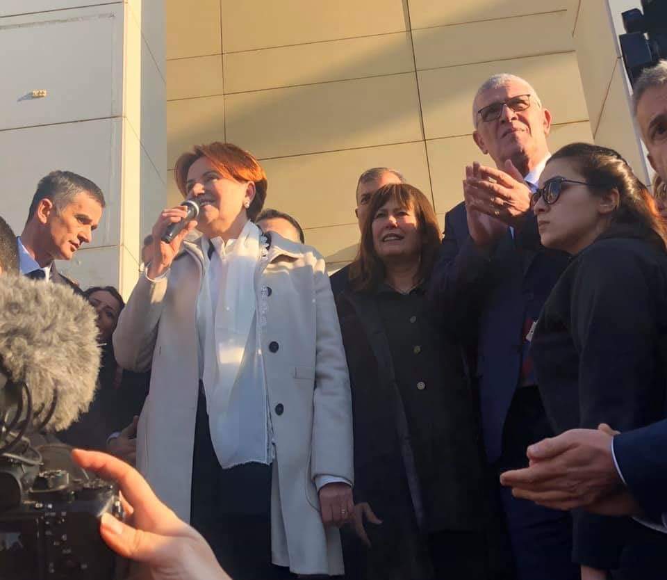 İYİ Parti lideri Akşener İzmir'de