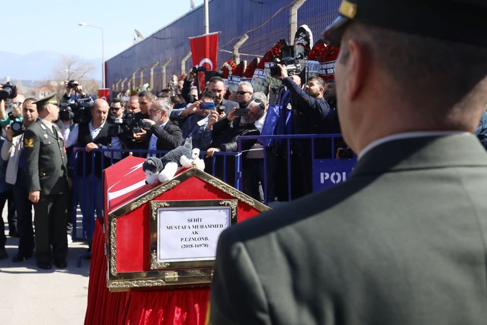 Şehit Mustafa Muhammed Ak son yolculuğuna uğurlandı