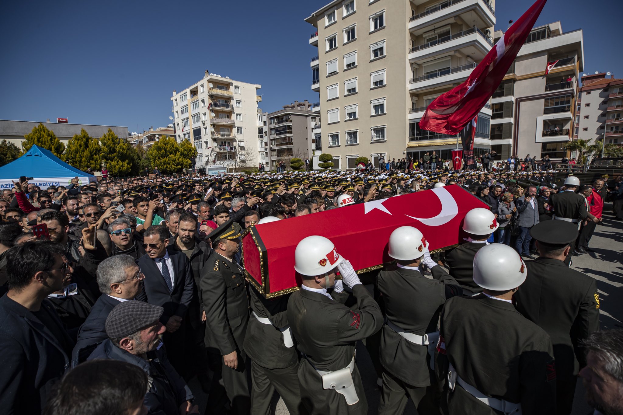 Şehit Mustafa Muhammed Ak son yolculuğuna uğurlandı