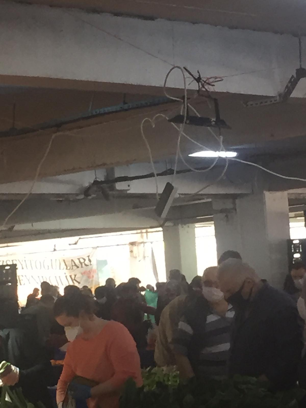Bayraklı'nın pazar yerlerinde korona önlemi yok!