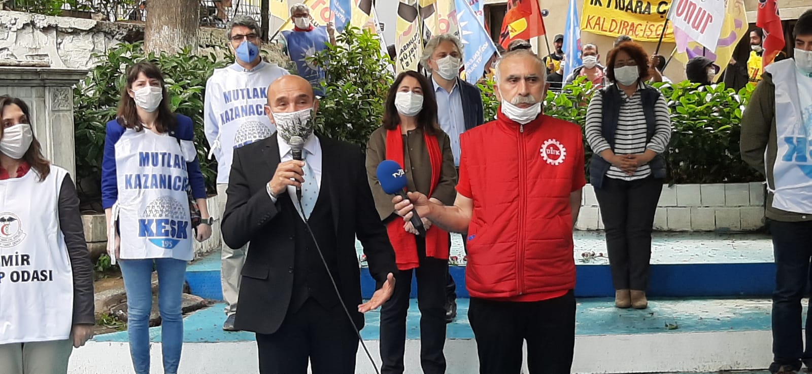 İzmir'de sembolik 1 Mayıs