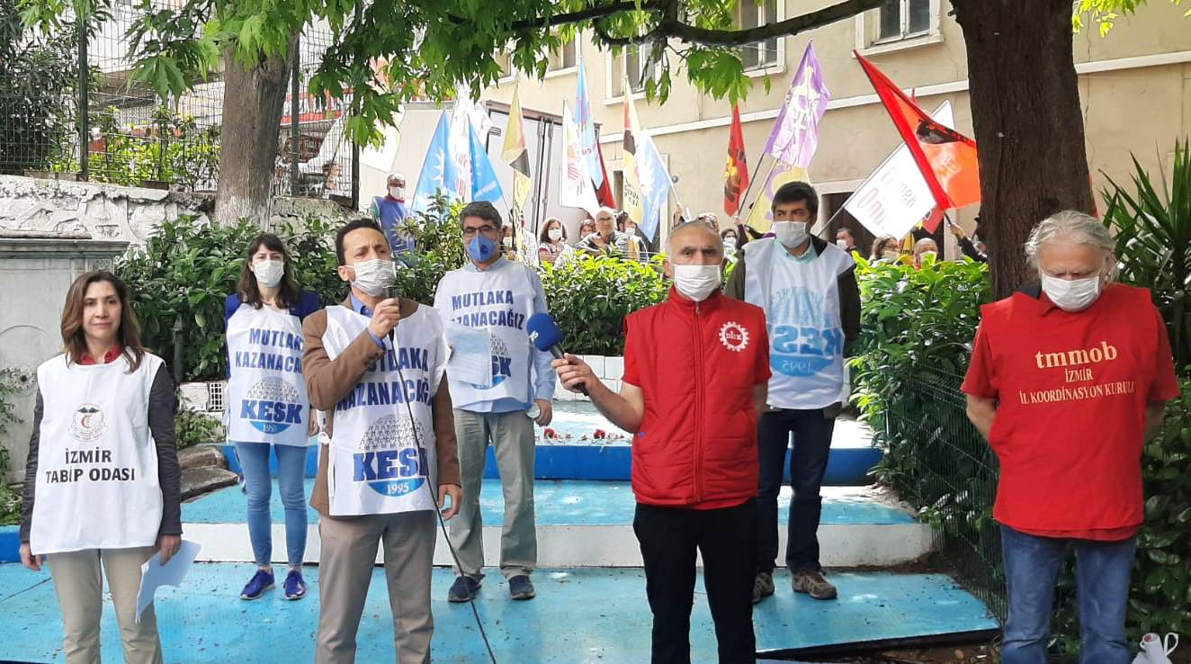 İzmir'de sembolik 1 Mayıs