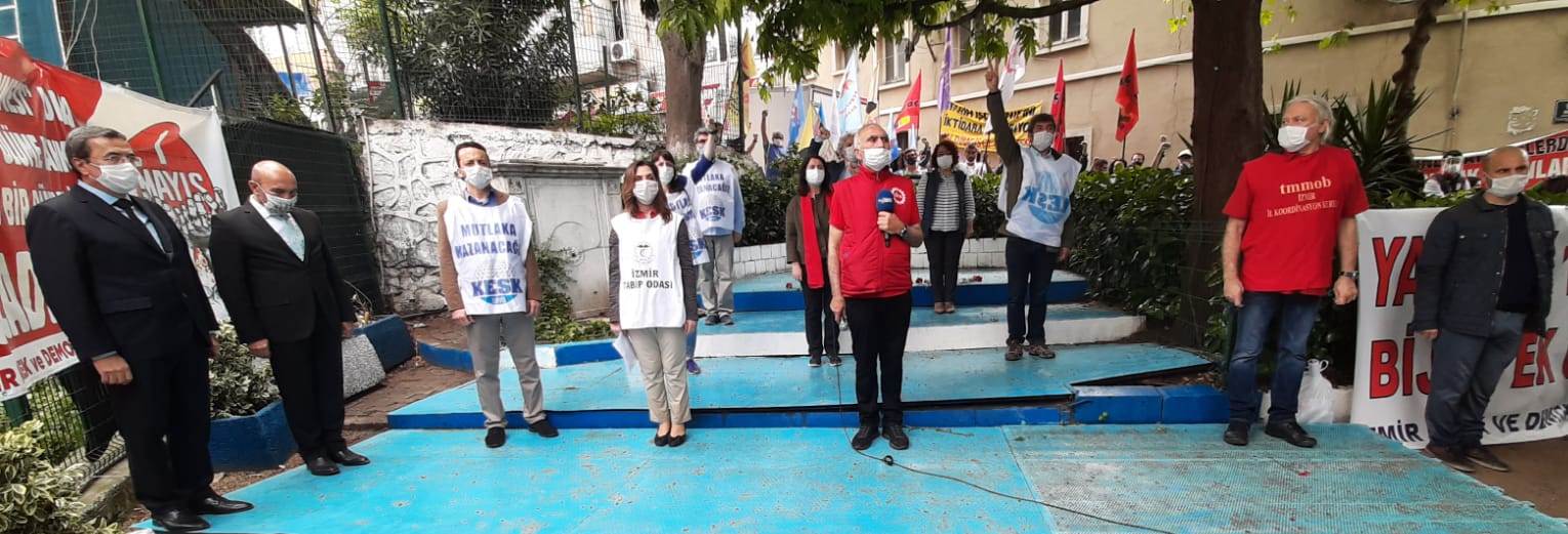 İzmir'de sembolik 1 Mayıs
