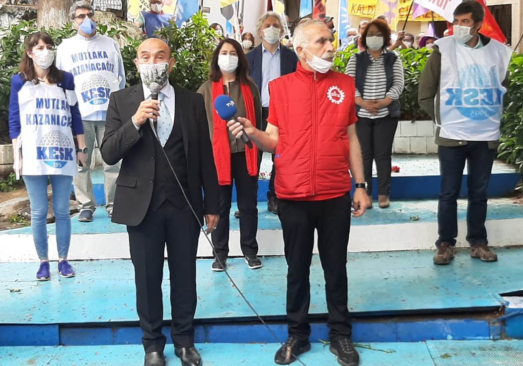 İzmir'de sembolik 1 Mayıs