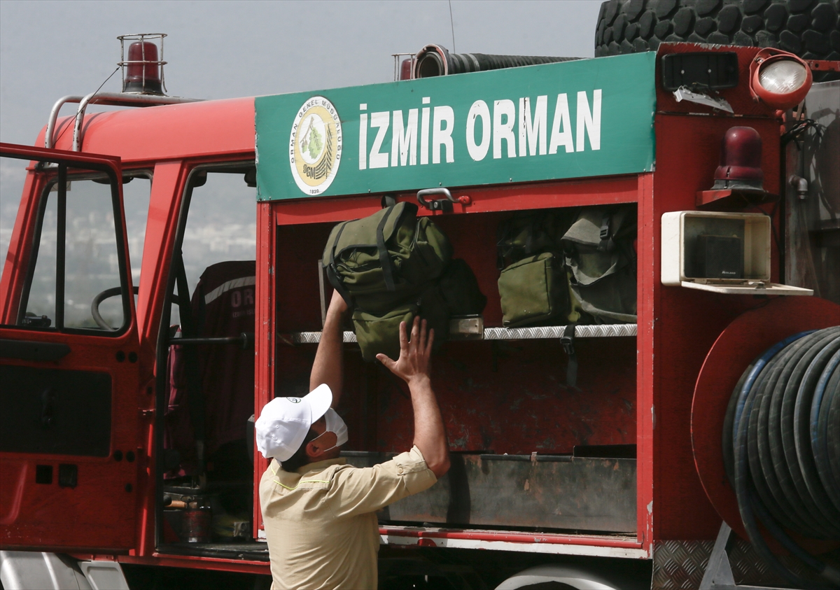 Alev savaşçıları tatbikat yaptı...