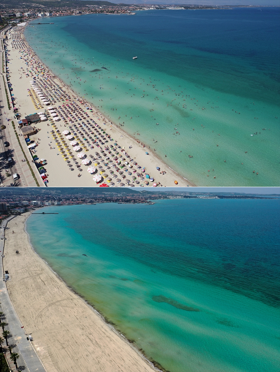 Plajlar ve sahiller boş kaldı