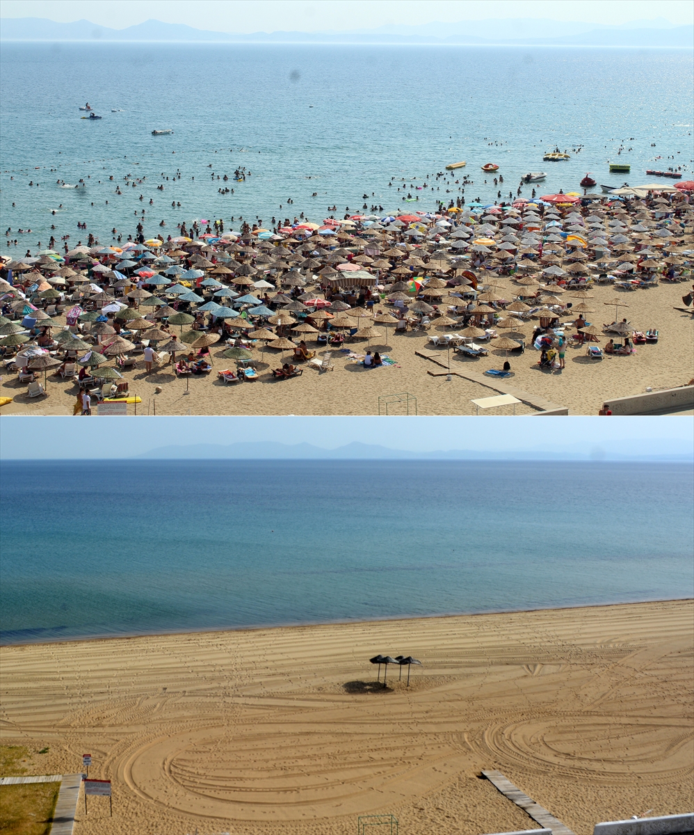 Plajlar ve sahiller boş kaldı