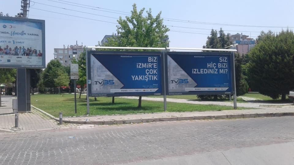 TV35 açık hava reklamlarıyla İzmir’in her noktasında...