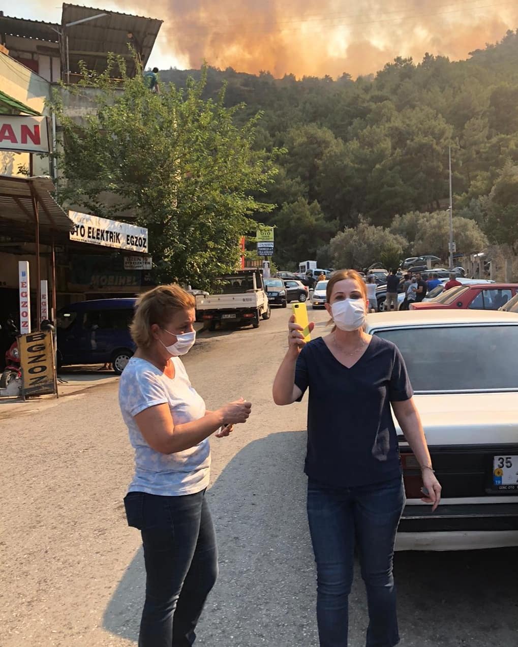 Balçova'da orman yangını