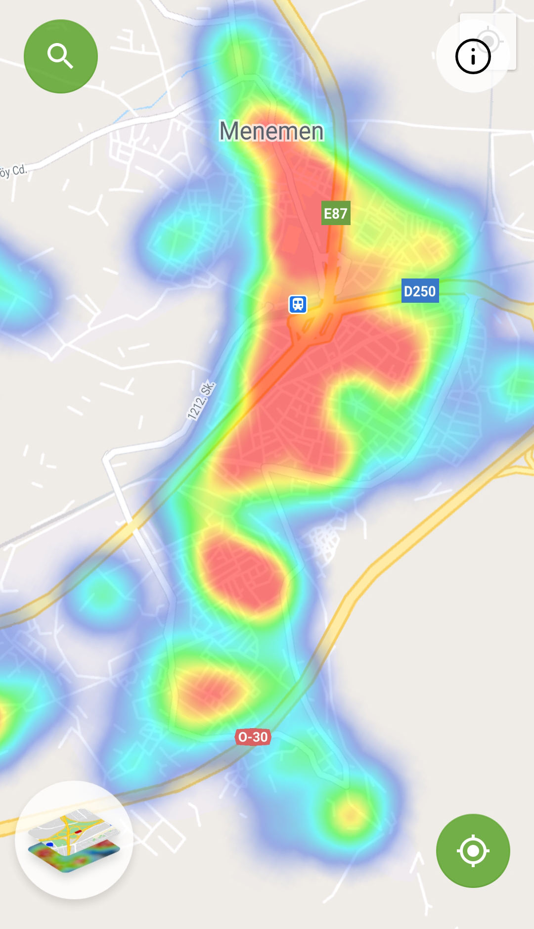 İzmir'in koronavirüs haritası kırmızıya boyandı