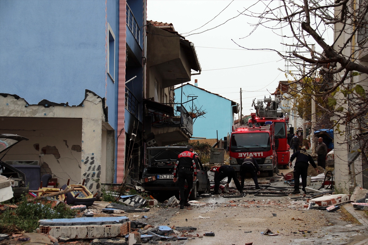 Uşak'ta doğal gaz patlaması 6 yaralı