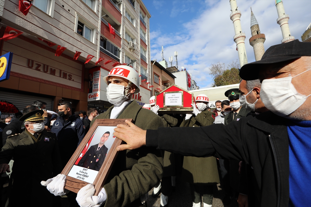 Şehit Uzman Çavuş Özbent İzmir'de son yolculuğuna uğurlandı