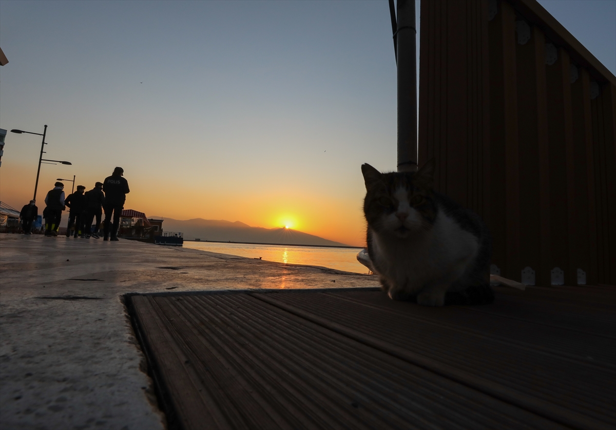 İzmir'de gün batımı