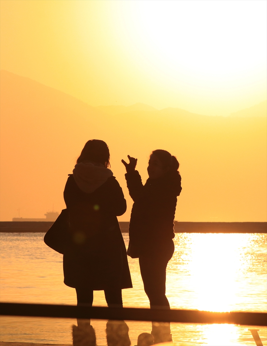 İzmir'de gün batımı