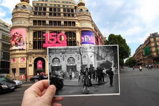 Parisin geçmişi ve bugünü aynı karede